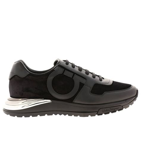 ferragamo sneakers black